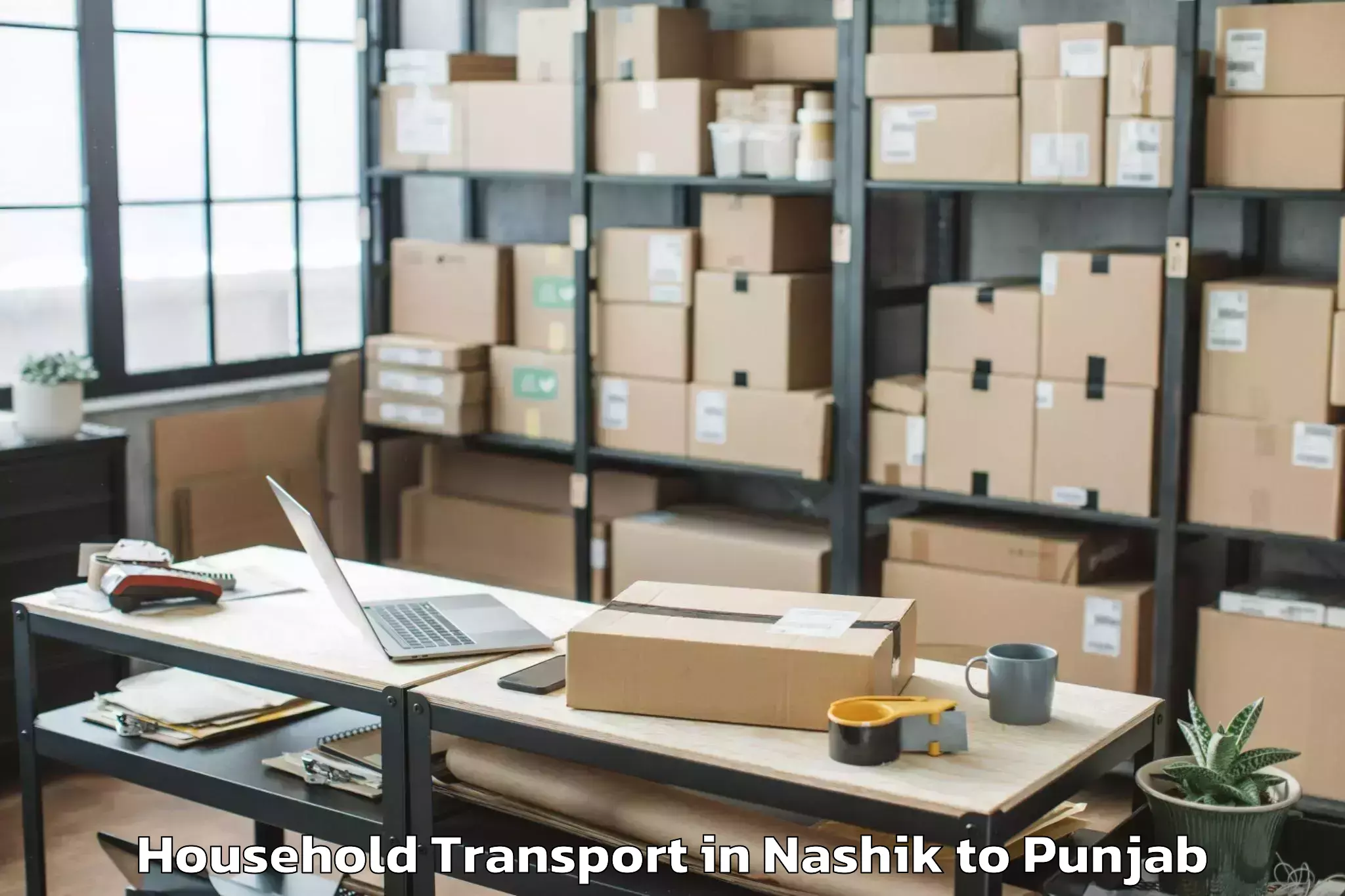 Discover Nashik to Dera Baba Nanak Household Transport